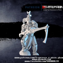 cupo mietitrice capo aspetto guerriero tavolo guerra warhammer miniatura martello eldar wh 3d print model - Mito3D