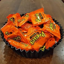 peanut butter cup wrapper candy dish 3d print model - Mito3D