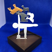 escritorio cabra yoga jardín juguete equilibrar 3d print model - Mito3D