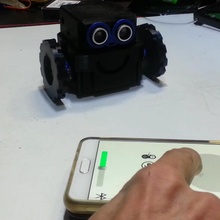 robot contrôlé téléphone intelligent robo bot petit 3d print model - Mito3D