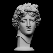 Apollon giustiniani analyse buste mythes grecs Dieu grec openglam artec eva smk open greclegend 3d print model - Mito3D
