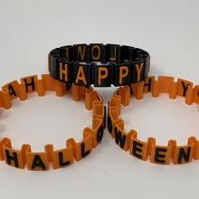 happy halloween stretchy bracelet ultimaker autodesk fusion360 3d print model - Mito3D