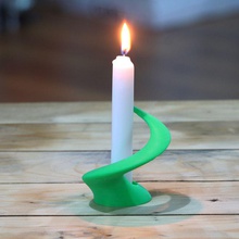 spirale supporto candela giardino giorno ringraziamento 3d print model - Mito3D