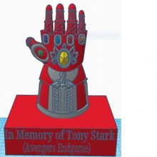 ironman infinity gauntlet stand fan art colorwithxyz 3d print model - Mito3D