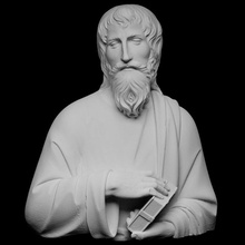 saint book paul scan bust sculpture marble apostle artec openglam artec-eva smk-open half-portrait bellini 3d print model - Mito3D