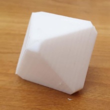 octahedron cube educational shape visual crystallography 3d print model - Mito3D