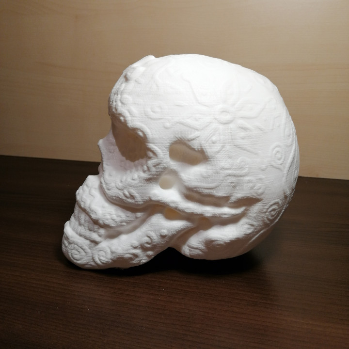 mexicain crâne Halloween grue 3D print model - Mito3D