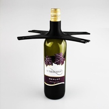 wine bottle 4 glass holder & garden store thanksgiving 3d print model - Mito3D