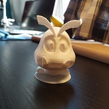goomba mario mignonne Jeux Luigi bruh bouton 3d print model - Mito3D