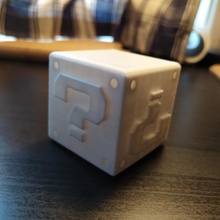 Mario Frage Block Spiel Spiele Gold Fragenblock 3d print model - Mito3D