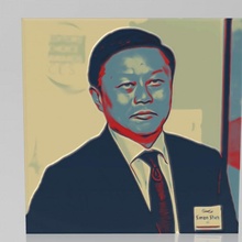 alívio retrato CEO xyzprinting simon Shen foto deco colorwithxyz 3d print model - Mito3D