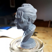 samurai busto Tienda Japón estatua ronin 3d print model - Mito3D