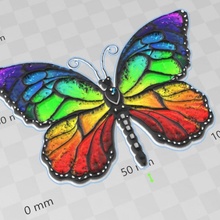 borboleta xyzprinting colorwithxyz 3d print model - Mito3D