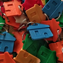 house keychain 3d print model - Mito3D