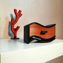 dalgalı bant testere Kutu mobilya depolama Odun Wodworking 3d print model - Mito3D
