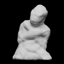 scottfhallsculpture039 taramak okuma Sanat bulut heykel profesör orijinal tarandı eskiz ince mecazi kil örtülü gerçekçilik izlenimcilik gerçekçi varoluşçuluk ciltli bfa amorf mfa Pareidolia 3d print model - Mito3D