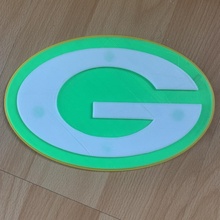 green bay packers logo 3d print model - Mito3D