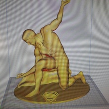 Süpermen süper kahraman komik dc Evreni Estatua dönüşü statüsü Süpermenstatua 3d print model - Mito3D