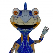 hulio Kunst Wettbewerb Drachen Farbe Mixer gaudi Salamander colorwithxyz 3d print model - Mito3D