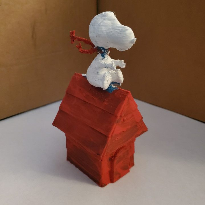 snoopy flying ace 3D print model - Mito3D