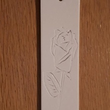 rose bookmark Rosa marcador 3d print model - Mito3D