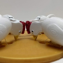 chicken picking toy game noise sound childeren anoying 3d print model - Mito3D