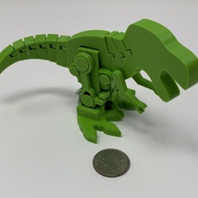 motorized articulated rex ish pin walker ultimaker trex automata autodeskfusion360 pinwalker 3d print model - Mito3D