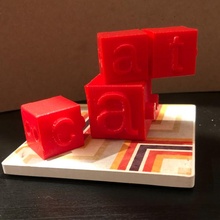 Wort Gebäude Block lehrreich Kinder Spielzeug anpassbar Vorschule skalierbar elementar Rechtschreibung 3d print model - Mito3D