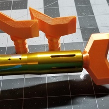 paintball barril enchufe cubierta carcasa funda soltero anillo apoya 3d funcional pistola seguridad soporte tapón 3d print model - Mito3D