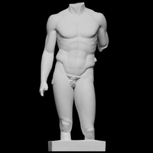 torso nude young man spear-bearer doryphoros pourtales scan roman male polykleitos copy artec openglam artec-eva smk-open 3d print model - Mito3D