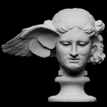 hypnos analyse Dieu grec tête mythologie romain sculpture bronze artec british museum openglam eva smk open Pérouse 3d print model - Mito3D