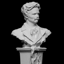 portrait august strindberg scan bust sculpture poet male painter playwright swedish novelist artec female-sculptor openglam artec-eva nationalmuseum essayist 3d print model - Mito3D