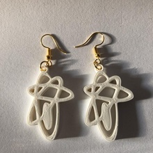 space element earring pendant education math school science stars earrings pendants studie modern 3d print model - Mito3D