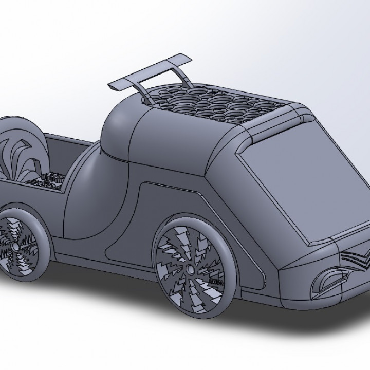 kasalı araba 3D print model - Mito3D