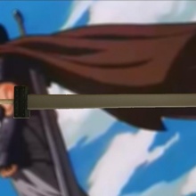 furioso Corsário espada anime suporte cosplay culhões dourado arco 3d print model - Mito3D