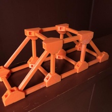 bodenständig Brücke Bildung Physik Fachwerk Statik 3d print model - Mito3D