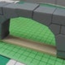 stone arch bricks stonebricks 3d print model - Mito3D