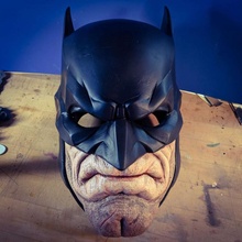 bat chin - batman mask halloween superhero comic cosplay dc 3d print model - Mito3D