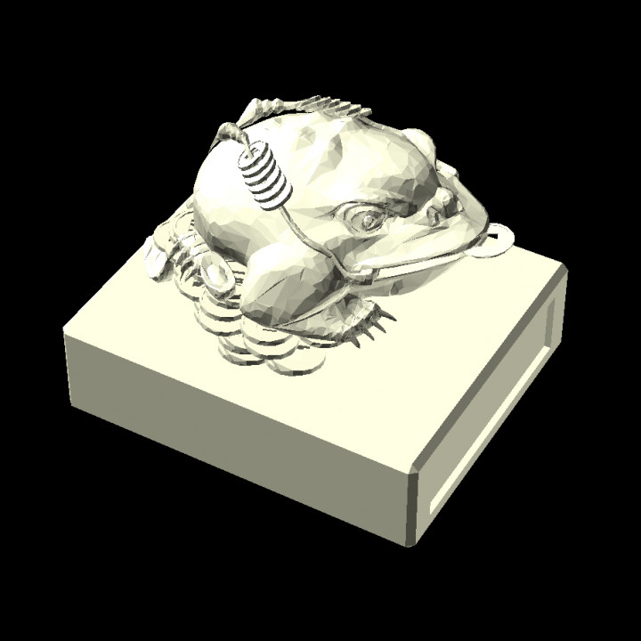 toad seal ancient chinese mythical 3D print model - Mito3D