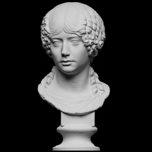 portrait fille miné polla analyse buste femelle tête sculpture jeunesse plâtre terme artec openglam eva smk open minatia 3d print model - Mito3D