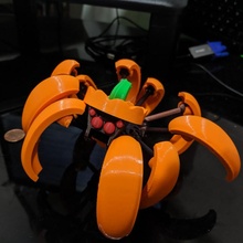Halloween zucca ragno trasformatore multimateriale giardino 3d print model - Mito3D