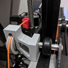 ender 3 filamento rodillo guía rail revés construir 3d impresora crealidad 3d print model - Mito3D