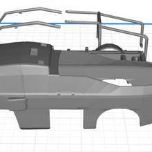 Kamaz Dakar caminhão imprimível 3d carro corpo passatempo Concha rádio rc fenda escalextrico controle Tamiya miniz 1 10 32 18 24 3d print model - Mito3D