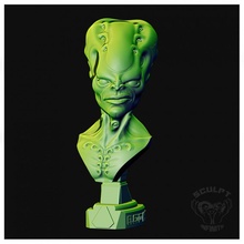 buste martien communauté impression extraterrestre sculpture sculpter OVNI Mars elegoo 3d print model - Mito3D