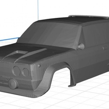 fíat 131 Abarth asiento cuerpo coche vehiculo imprimible 3d pasatiempo cáscara radio rc espacio scalextric controlar Tamiya miniz 1 10 32 3d print model - Mito3D