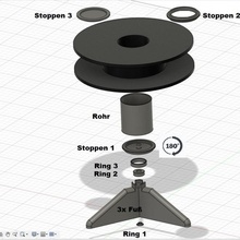 spoolstand spulenhalter bobina organizzatore organizzazione 3d print model - Mito3D