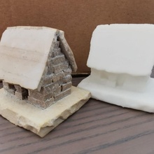 tiny brick house photogrammetry open3dscanner 3d print model - Mito3D