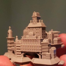columbia miniature model architecture bioshock rapture 3d print model - Mito3D