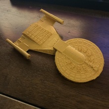 mcquarrie enterprise concept spaceship star trek ralph 3d print model - Mito3D