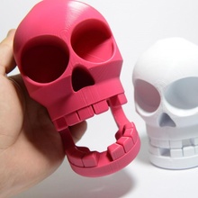 chompy skull print-in-place noisy hinged-jaw & garden bone costume decoration fun gothic halloween hinge instrument kids music noise party skeleton spooky toy adults celebration eerie 3d print model - Mito3D